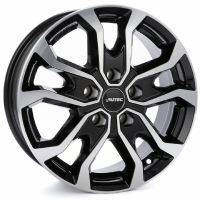 Autec Kiso 7.5"X18-5/112  ET52 Black polished (1400 Kg)